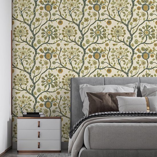 550x550-17859.jpg Unyqoos® Zelfklevende decoratieve bloemrijke vinylbehangrol voor diverse woonruimtes