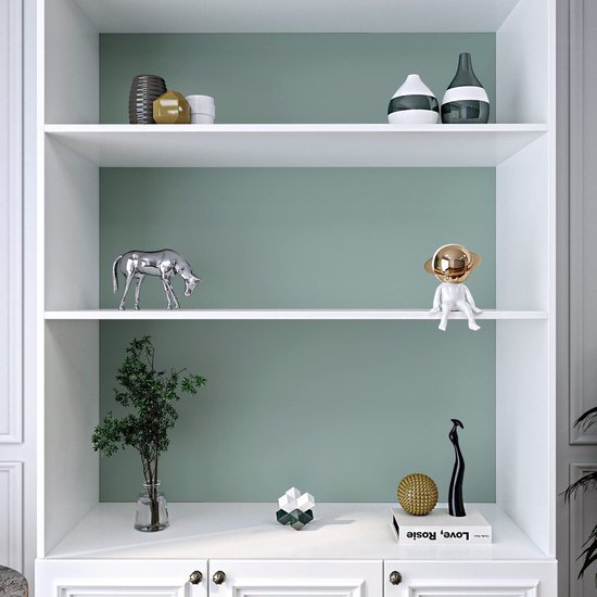 Unyqoos® Retro Blauw Zelfklevend Behang voor Meubels en Wanden 40x300 cm