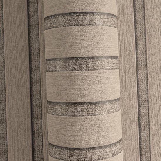 550x550-17883.jpg Unyqoos® Modern vliesbehang met houtlook en wandpaneelmotief in diverse kleuren, beige-bruin-girjs