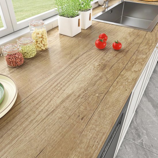 550x550-17900.jpg Unyqoos® Zelfklevende houtlook folie in lichte eiken voor diverse oppervlakken