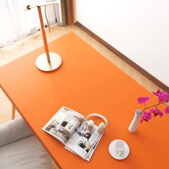 550x550-17918.jpg Unyqoos® Zelfklevende oranje matte folie voor muren en meubels, 40CMx5M