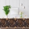 Unyqoos® Zelfklevende Retro Bloemen Meubelfolie voor Woondecoratie - 44 cm x 3 m