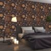 Unyqoos® Zelfklevende Retro Bloemen Meubelfolie voor Woondecoratie - 44 cm x 3 m