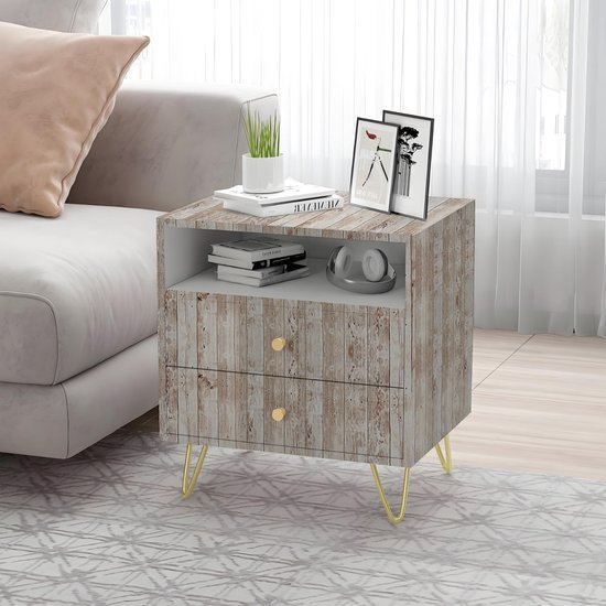 Unyqoos® Decoratief Zelfklevend Houtlook Behang voor Muren en Meubels, 45 x 500 cm