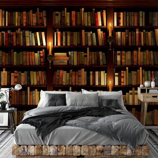 550x550-17961.jpg Unyqoos® Modern vliesfotobehang met bibliotheekmotief voor woonkamer of slaapkamer
