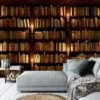 550x550-17964.jpg Unyqoos® Modern vliesfotobehang met bibliotheekmotief voor woonkamer of slaapkamer