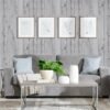 Unyqoos® Zelfklevende Grijze Houtnerf Meubelfolie voor Rustieke Interieurdecoratie, 40 x 3 m