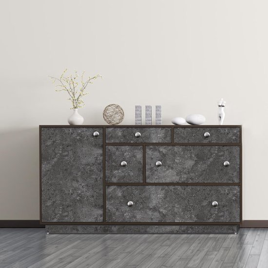 550x550-17999.jpg Unyqoos® Zelfklevende donkergrijze betonlook folie voor meubels en muren 40x300 cm