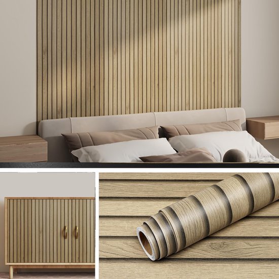 550x550-18004.jpg Unyqoos® Zelfklevend houtlook behang voor veelzijdige decoratie in huis