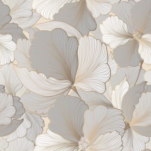 550x550-18023.jpg Unyqoos® Zelfklevend bloemenbehang in beige-goudgrijs voor stijlvolle interieurdecoratie