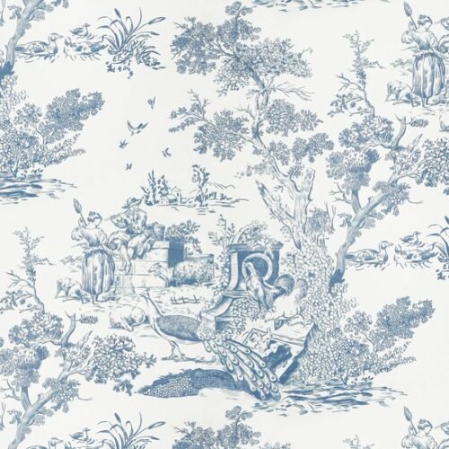 550x550-18045.jpg Unyqoos® Zelfklevend blauw-wit behang met dierenmotief voor diverse interieurtoepassingen