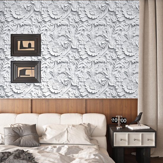 550x550-18065.jpg Unyqoos® Zelfklevend 3D Bloemenbehang voor Muren en Meubels in Woonkamer 44,5 cm x 7 m