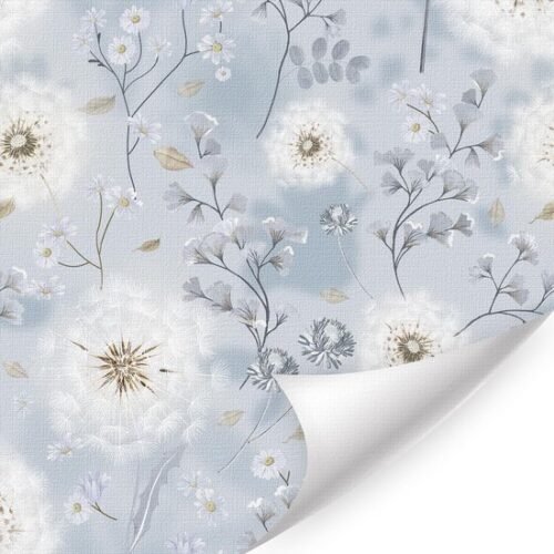 550x550-18067.jpg Unyqoos® Zelfklevend bloemenbehang met paardenbloemen voor unieke wanddecoratie