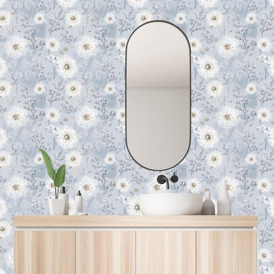 550x550-18073.jpg Unyqoos® Zelfklevend bloemenbehang met paardenbloemen voor unieke wanddecoratie