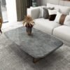 Unyqoos® Zelfklevende Waterdichte Vinylfolie met Donkergrijs Marmer- en Granietpatroon voor Interieurdecoratie