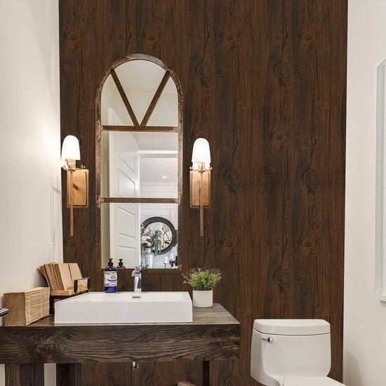 Unyqoos® Decoratieve Zelfklevende Houtlook Plakfolie voor Meubels en Muren - 30 cm x 200 cm