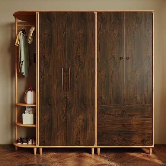 Unyqoos® Decoratieve Zelfklevende Houtlook Plakfolie voor Meubels en Muren - 30 cm x 200 cm