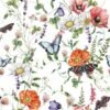 550x550-18123.jpg Unyqoos® Zelfklevend bloemenbehang met kleurrijke vlinders voor kinderkamer en woonkamer