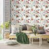 550x550-18128.jpg Unyqoos® Zelfklevend bloemenbehang met kleurrijke vlinders voor kinderkamer en woonkamer