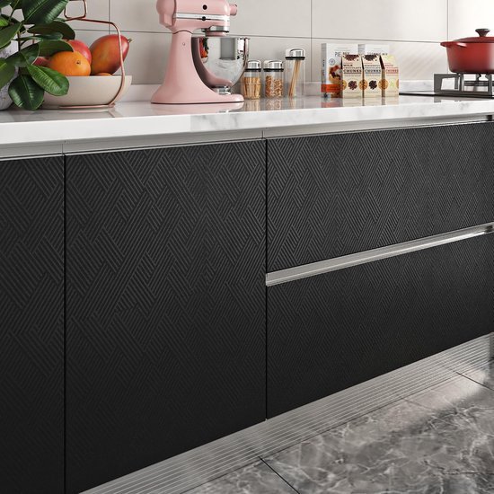 Unyqoos® Waterdicht zelfklevend mat zwart behang voor muren en meubels