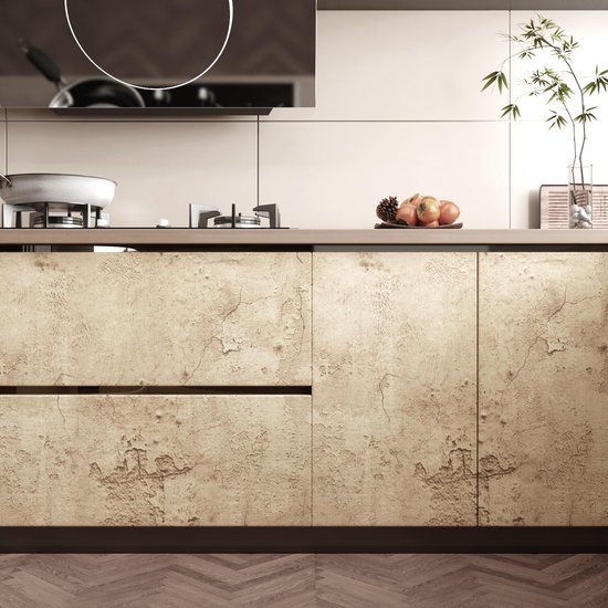 550x550-18199.jpg Unyqoos® Waterdichte zelfklevende behangfolie in Sahara beige voor diverse ruimtes 40cm 500 cm