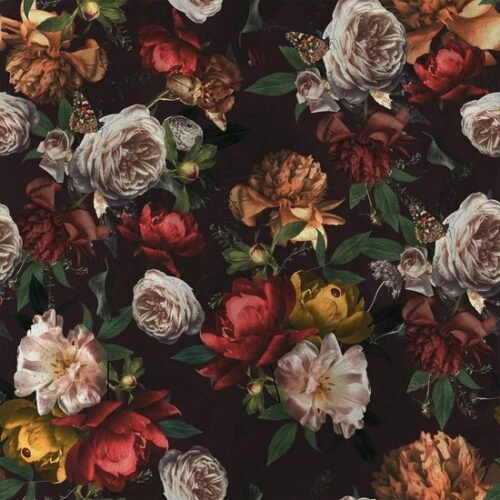 550x550-18204.jpg Unyqoos® Zelfklevend bloemenbehang met vintage bloemmotief voor elke kamer