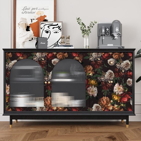 550x550-18209.jpg Unyqoos® Zelfklevend bloemenbehang met vintage bloemmotief voor elke kamer