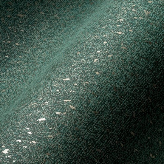 Unyqoos® Luxueus Donkergroen Goudkleurig Vliesbehang met Glanseffect voor Diverse Ruimtes