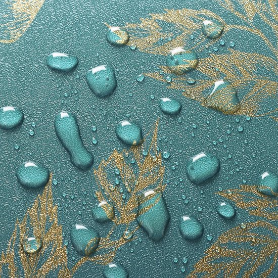 550x550-18239.jpg Unyqoos® Waterdicht zelfklevend bloemenbehang in goud en blauw voor diverse oppervlakken
