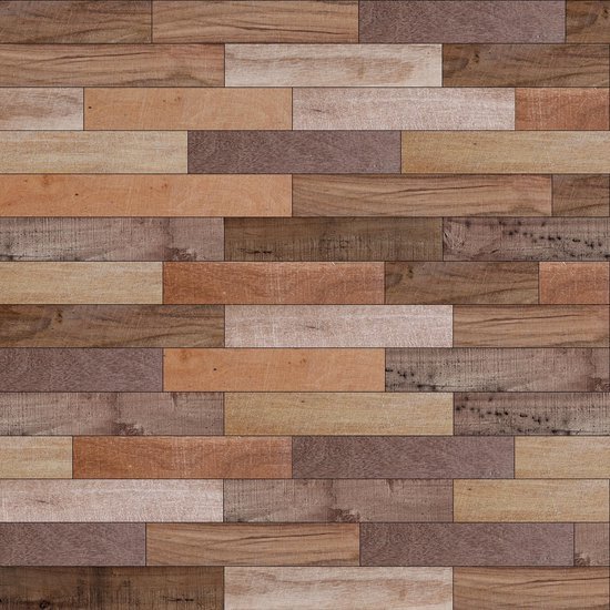 Unyqoos® Zelfklevend Bruin Houtlook Behang voor Meubelrenovatie en Interieurdecoratie (44 x 300 cm)