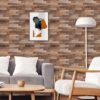 Unyqoos® Zelfklevend Bruin Houtlook Behang voor Meubelrenovatie en Interieurdecoratie (44 x 300 cm)