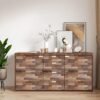 Unyqoos® Zelfklevend Bruin Houtlook Behang voor Meubelrenovatie en Interieurdecoratie (44 x 300 cm)