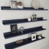 Unyqoos® Donkerblauw Zelfklevend Houtlook Behang voor Keuken en Woonkamer, 30 cm x 200 cm