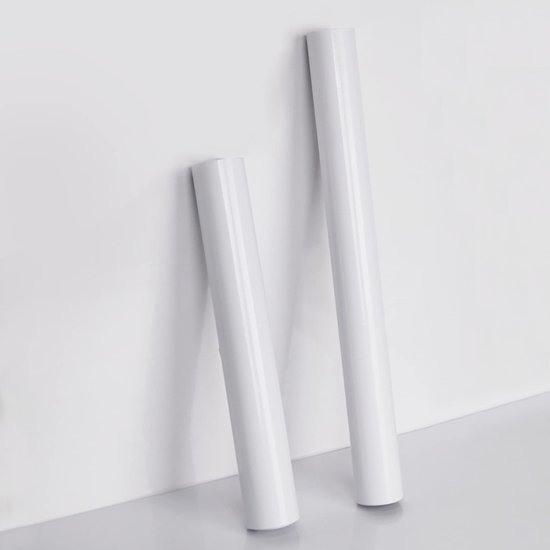 Unyqoos® Zelfklevende Hoogglans Witte Meubelfolie voor Diverse Oppervlakken 30 x 200 cm