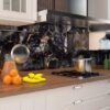 Unyqoos® Waterdichte marmerlook plakfolie zwart goud blauw voor keuken en meubels
