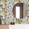 550x550-18338.jpg Unyqoos® Zelfklevend behang met bloemmotief en blauwe vogels voor elke kamer