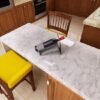 Unyqoos® Grijze Zelfklevende Marmerfolie voor Meubels en Keukenoppervlakten