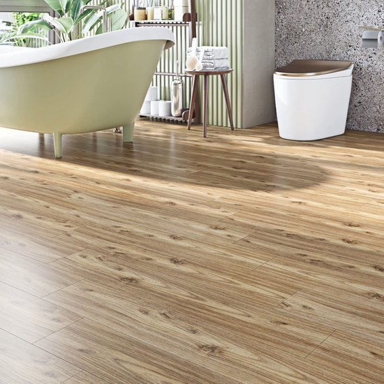 550x550-18384.jpg Unyqoos® Waterdichte zelfklevende vinylvloer met houtlook voor elke ruimte 90x15cm