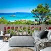 Unyqoos® Groot formaat fotobehang met Caribisch zeezicht voor woonkamer en slaapkamer