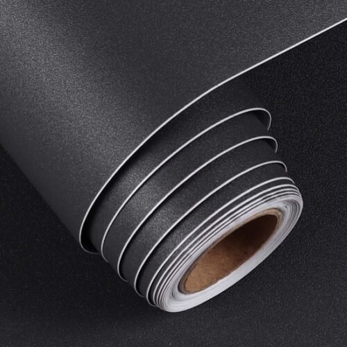550x550-18422.jpg Unyqoos® Zelfklevende Decoratieve Folie voor Diverse Oppervlakken, 40 cm x 2 m, Antracietzwart