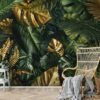 Unyqoos® Modern fotobehang met tropische Monstera bladeren voor woonkamer of slaapkamer