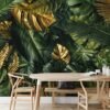 Unyqoos® Modern fotobehang met tropische Monstera bladeren voor woonkamer of slaapkamer