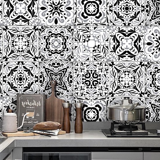550x550-18445.jpg Unyqoos® Set van 18 decoratieve mozaïek tegelstickers voor keuken en badkamer