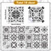550x550-18447.jpg Unyqoos® Set van 18 decoratieve mozaïek tegelstickers voor keuken en badkamer
