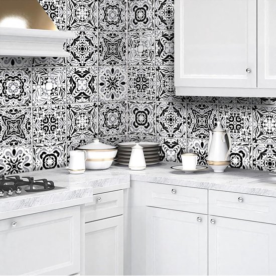 550x550-18448.jpg Unyqoos® Set van 18 decoratieve mozaïek tegelstickers voor keuken en badkamer