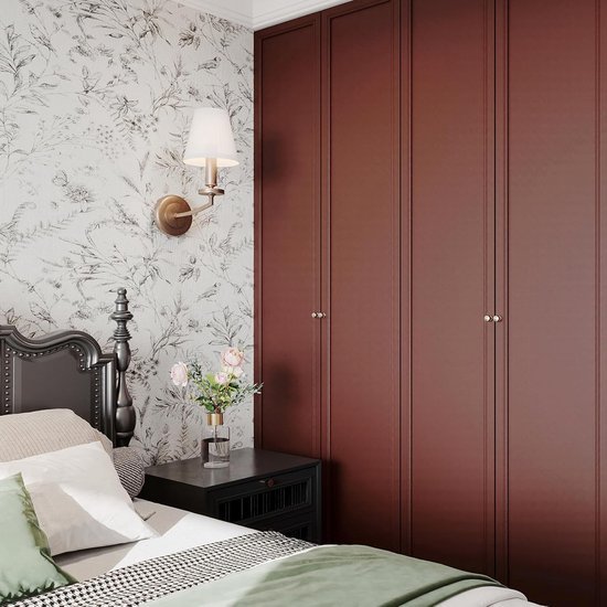 550x550-18487.jpg Unyqoos® Rood zelfklevend vintage behang voor veelzijdig interieurontwerp 40 cm x 2 m