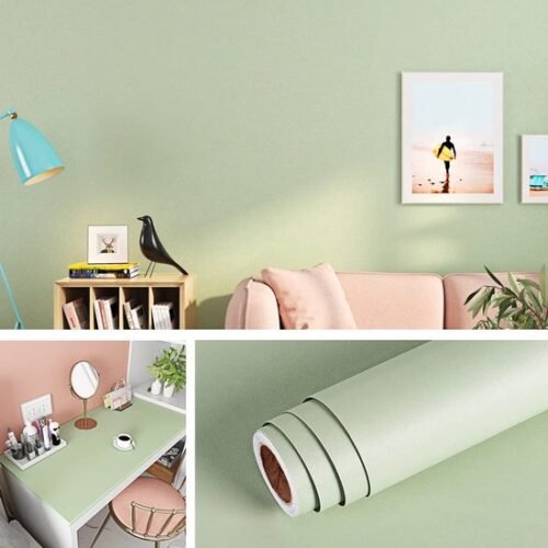 550x550-18500.jpg Unyqoos® Veelzijdige Zelfklevende Lichtgroene Folie voor Meubels en Muren in Huis, 40 x 200 cm