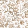 550x550-18558.jpg Unyqoos® Vintage bloemenbehang beige met bladeren voor elegante interieurdecoratie