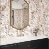 550x550-18560.jpg Unyqoos® Vintage bloemenbehang beige met bladeren voor elegante interieurdecoratie
