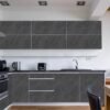 Unyqoos® Zelfklevende grijze betonlook folie voor meubels en keuken 40x300 cm